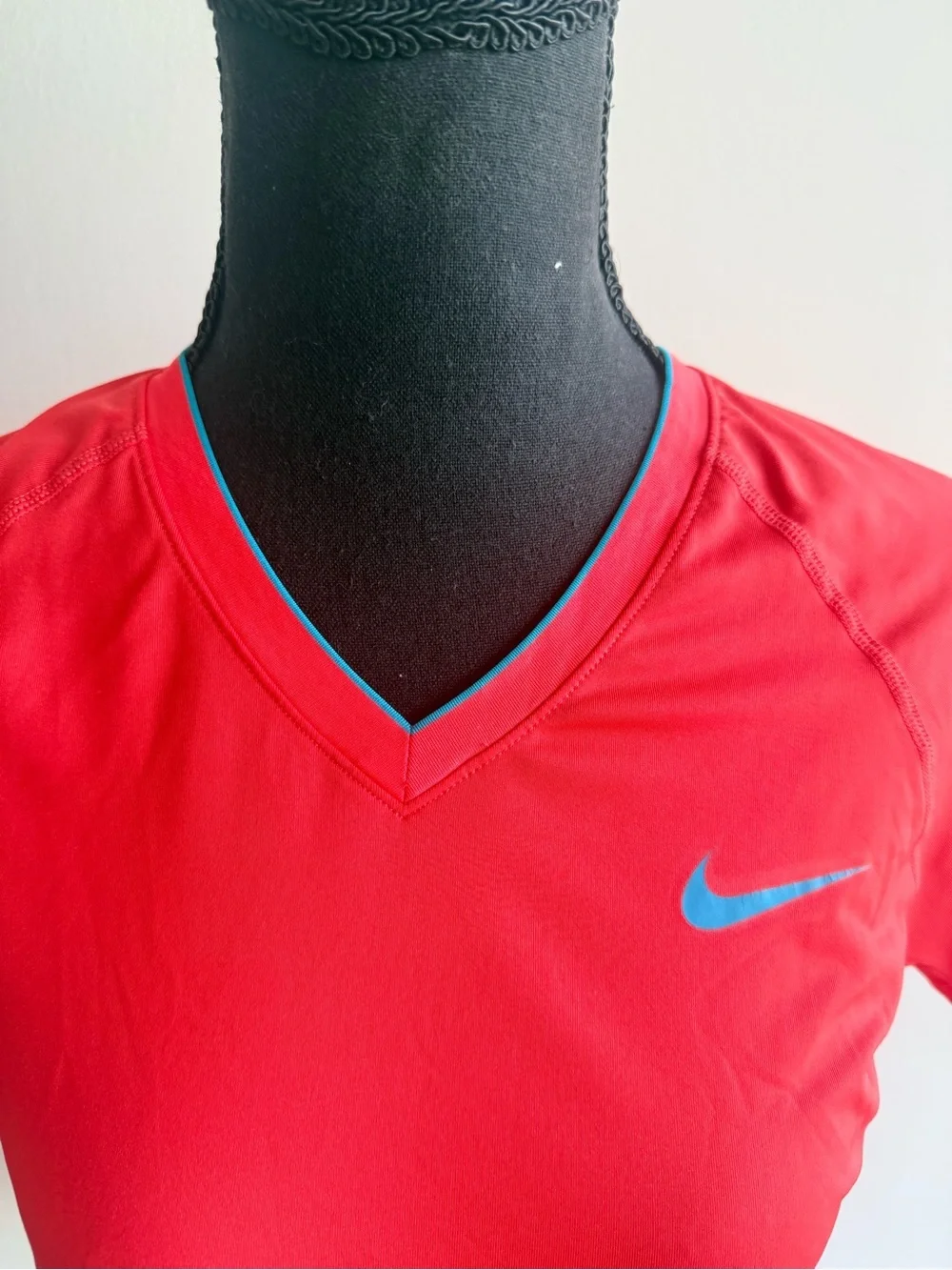 Nike Pro Combat Women’s Bright Red/Orange Dri-Fit Tee
